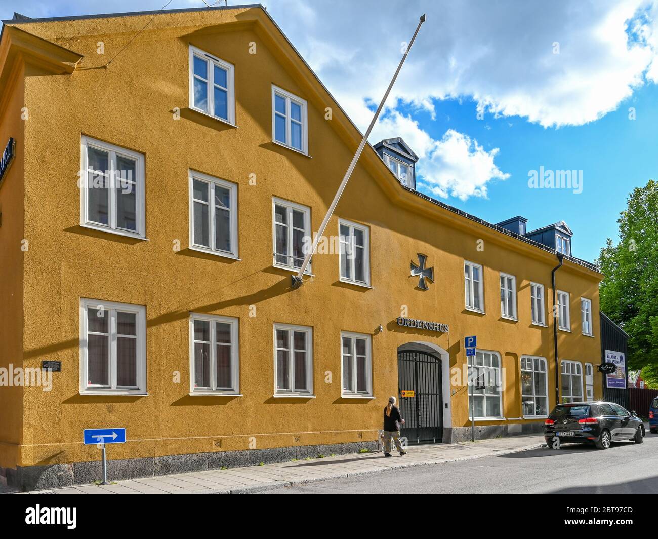Albergo per ordine fraterno W6 a Bredgatan nel centro di Norrkoping. Norrkoping è una storica città industriale. Foto Stock