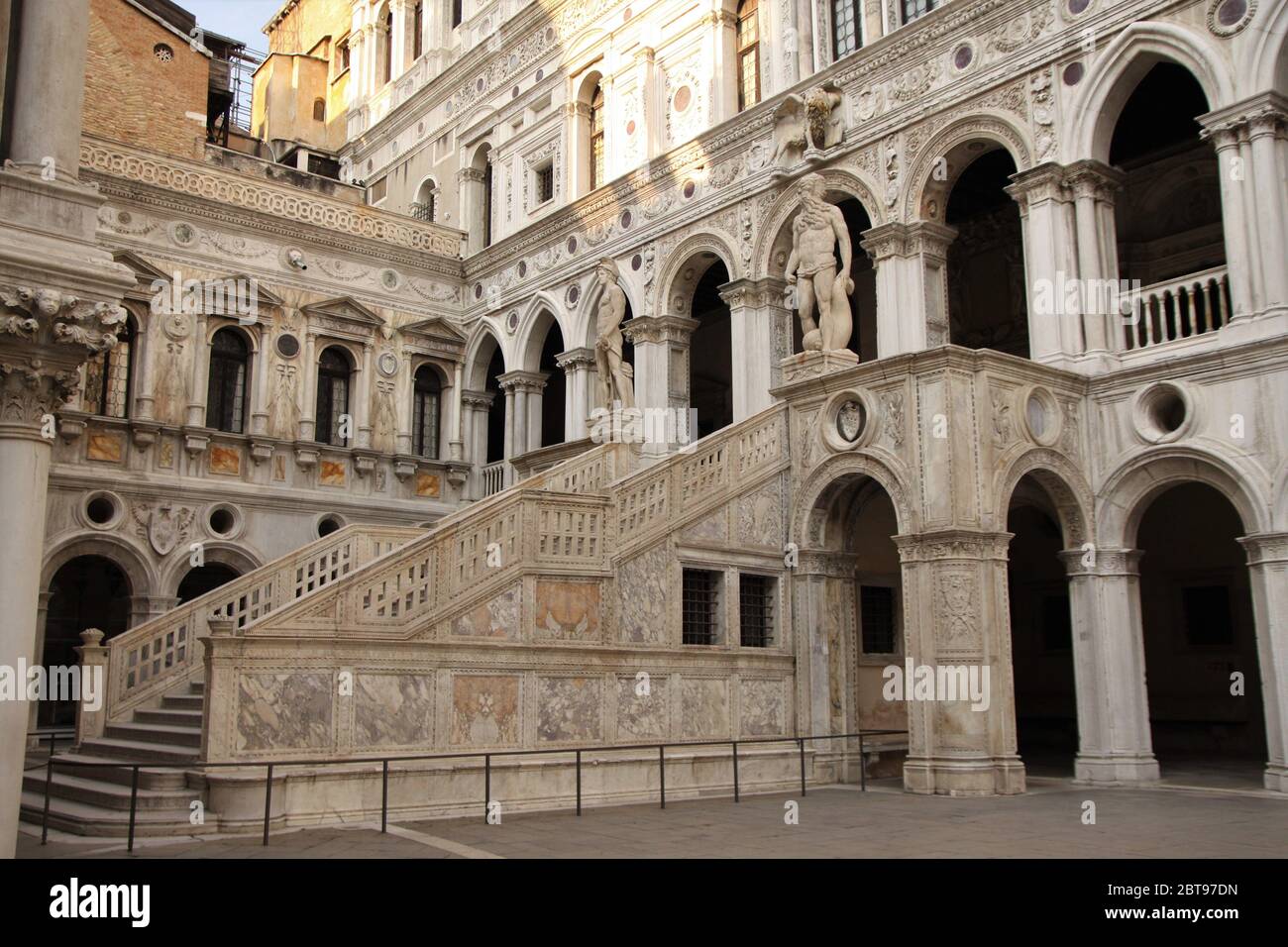 Scala gigante, Palazzo Ducale, Venezia Foto Stock