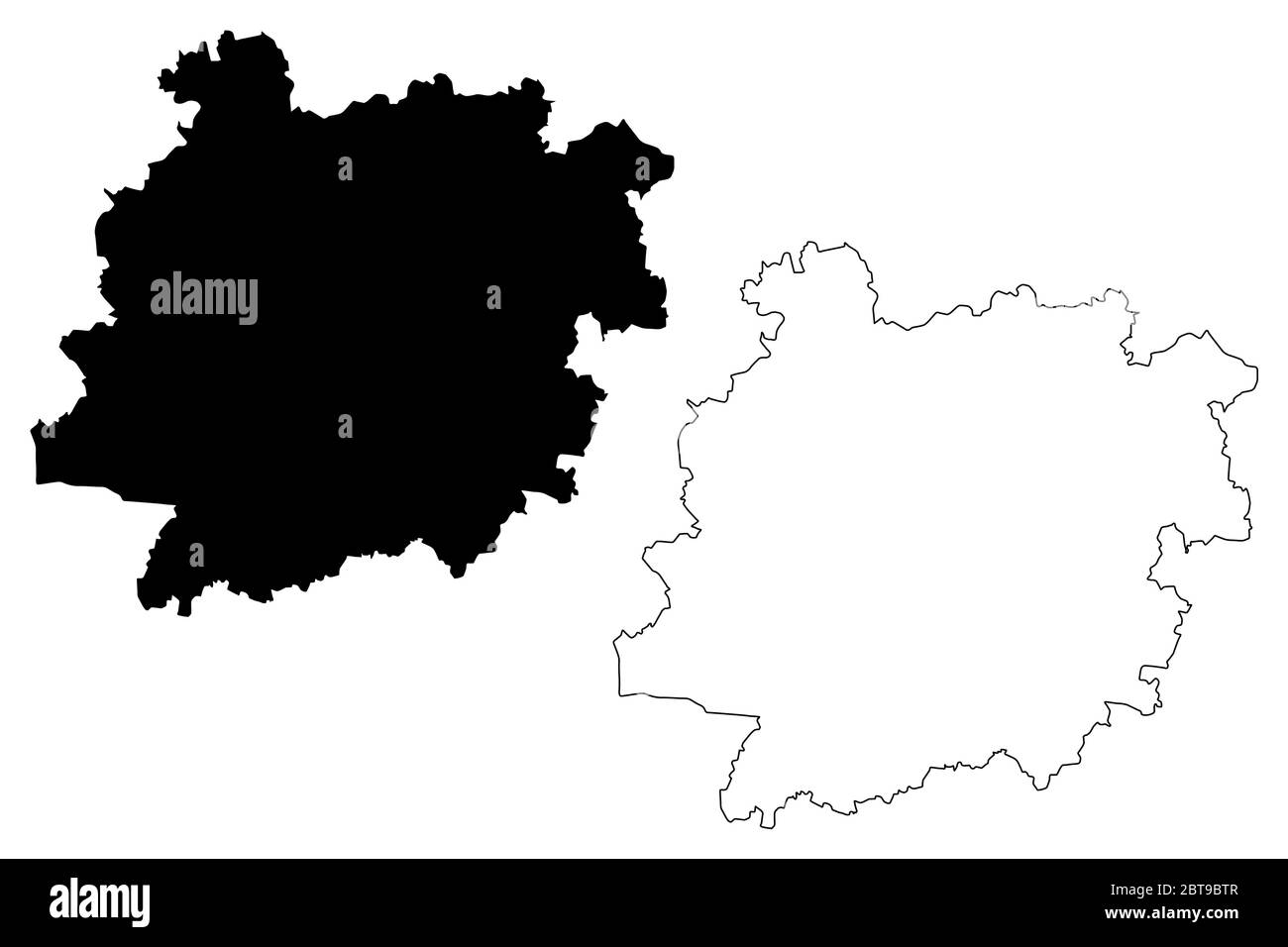 Dipartimento Lot-et-Garonne (Francia, Repubblica francese, regione Nouvelle-Aquitaine) mappa vettoriale illustrazione, schizzo scrimolo Lot et Garonne mappa Illustrazione Vettoriale