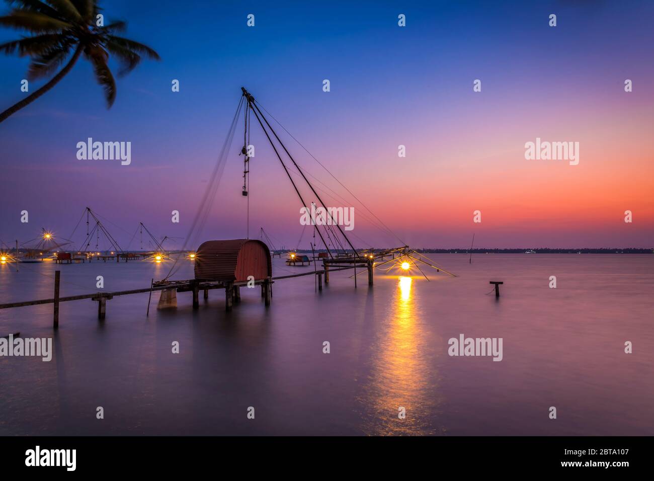 Kumbalangi, Kerala, India Foto Stock