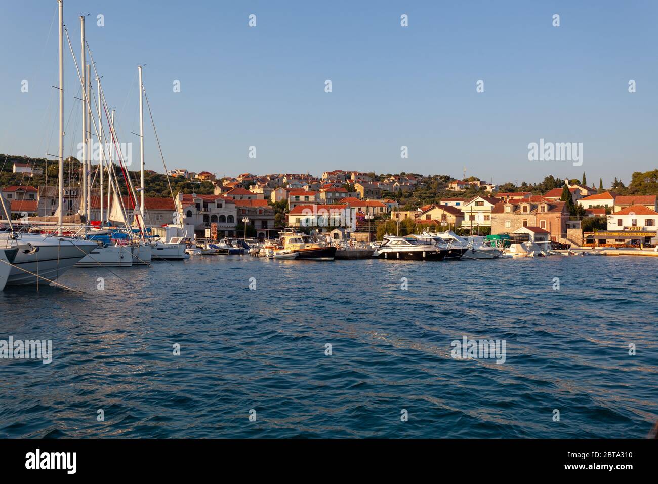 Porto di Kaprije, Croazia Foto Stock