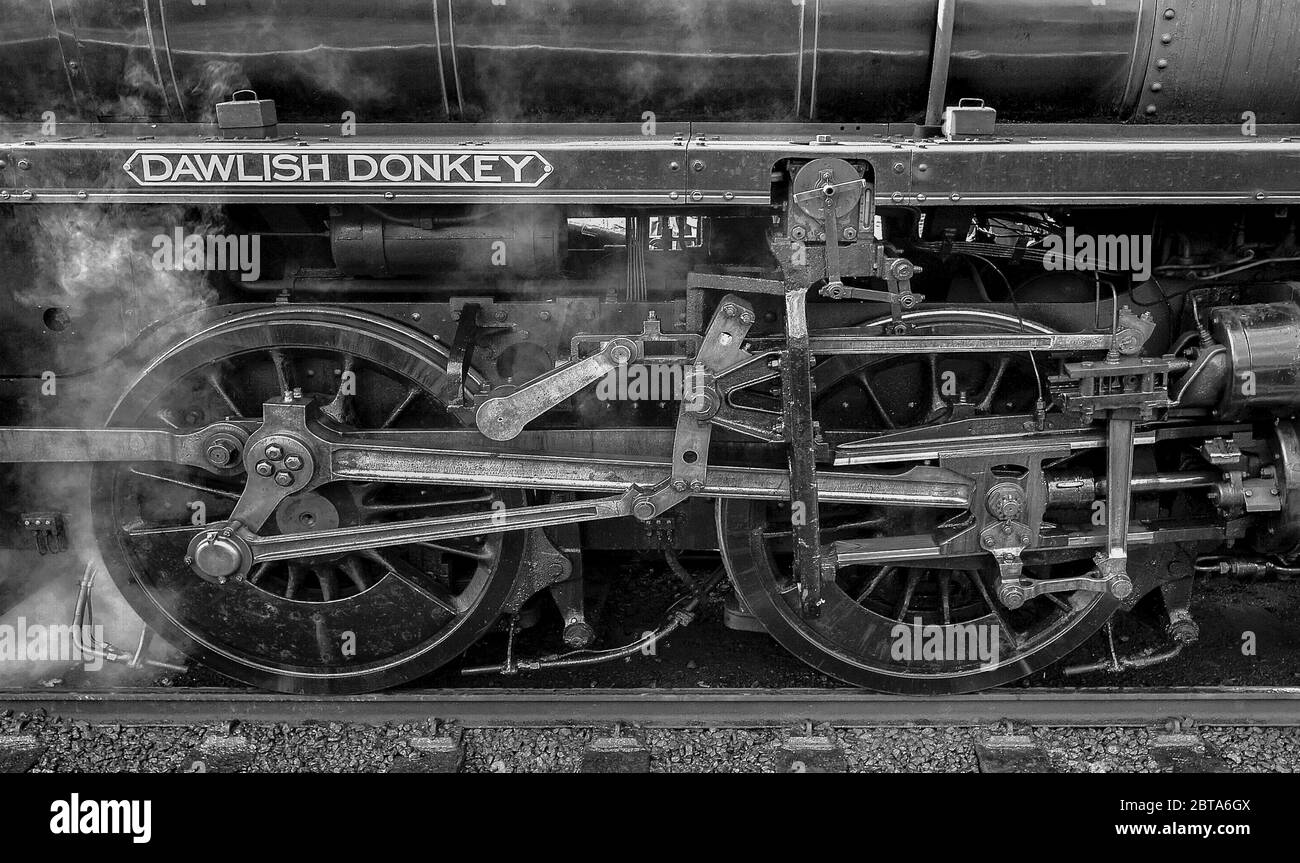 East Lancs stazione treni a vapore a Ramsbottom stazione. Settembre 2003 l'asino a Dawlish Foto Stock
