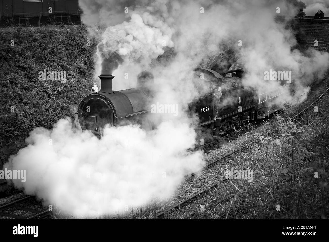 Llangollen Railway ex ferrovia Caledonian 812 Classe 0-6-0 n. 828 a Berwyn stazione. Foto Stock