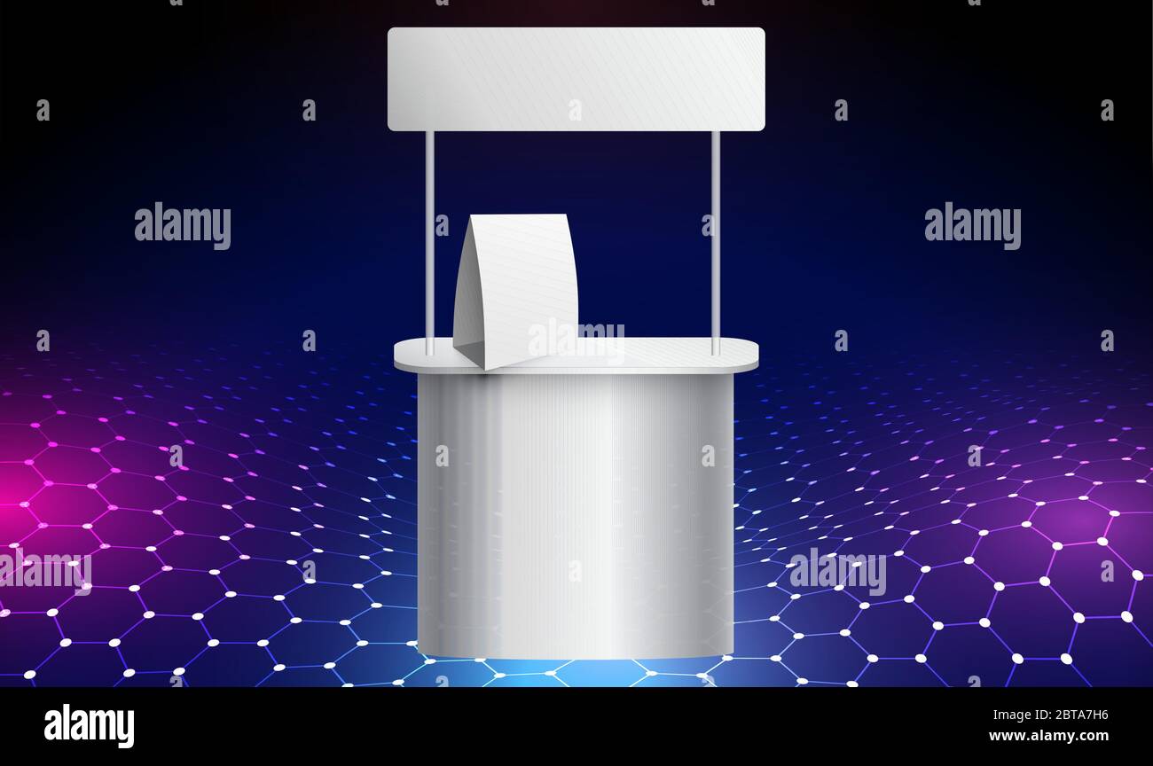 immagine in modo fittizio del contatore di visualizzazione su sfondo astratto Illustrazione Vettoriale