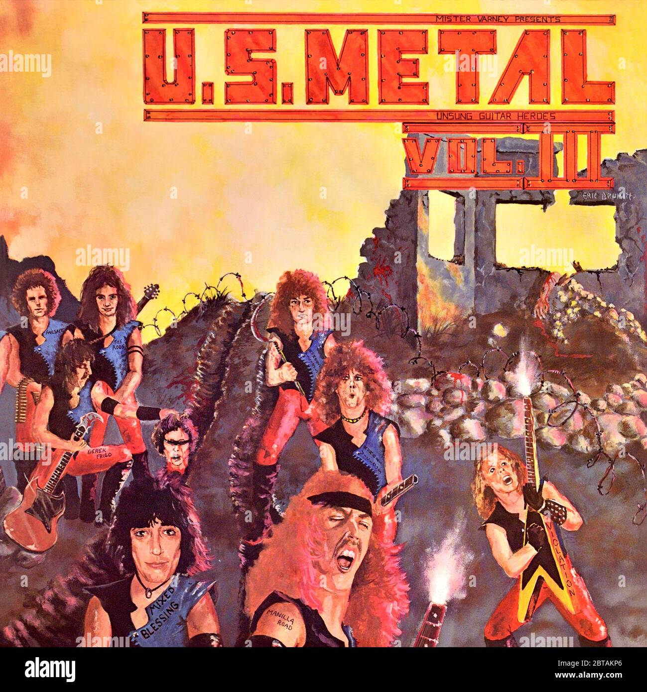 U.S. Metal - copertina originale in vinile - U.S. Metal Vol. III - 1983 Foto Stock