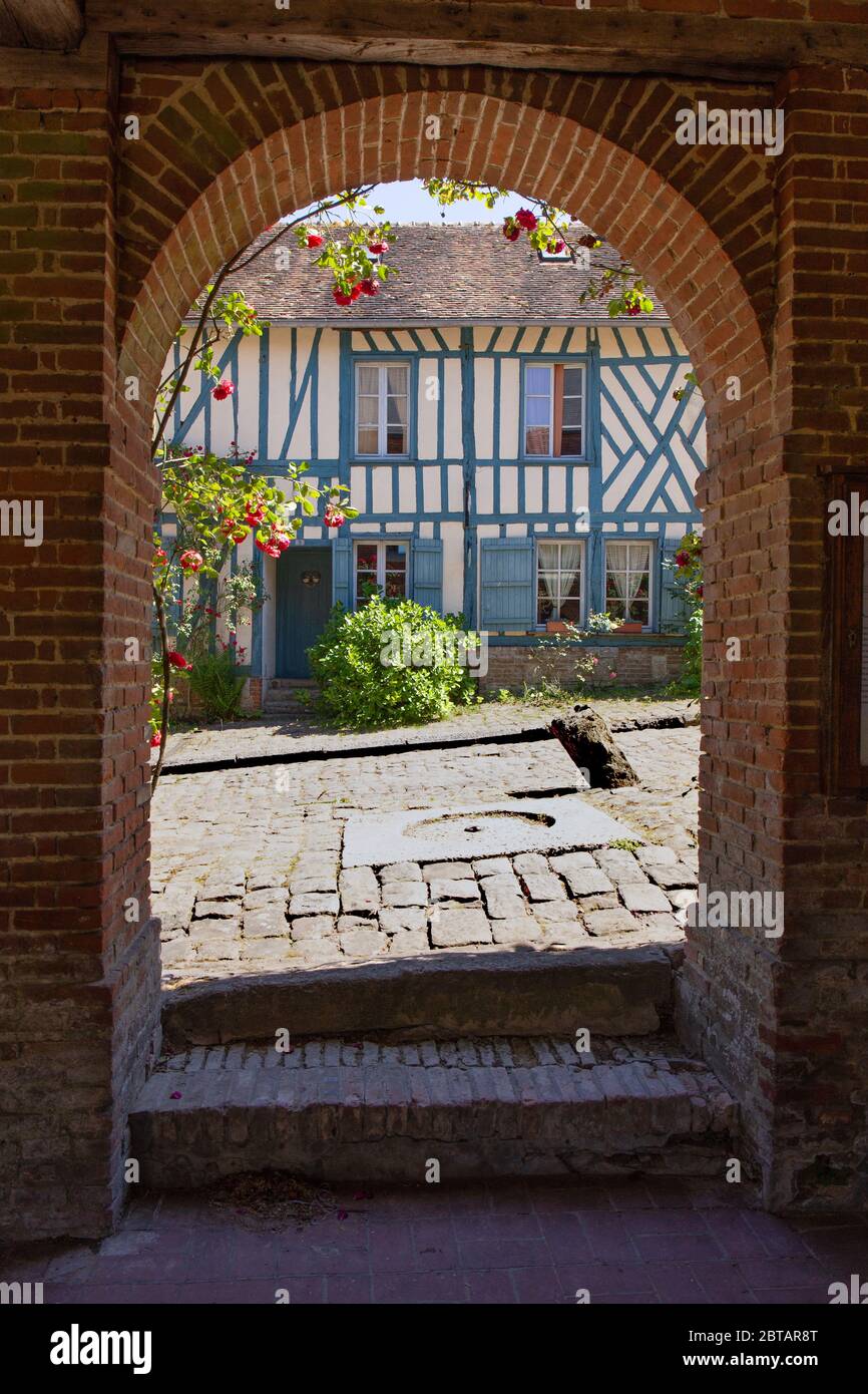 Villaggio di Gerberoy, Oise, Francia Foto Stock