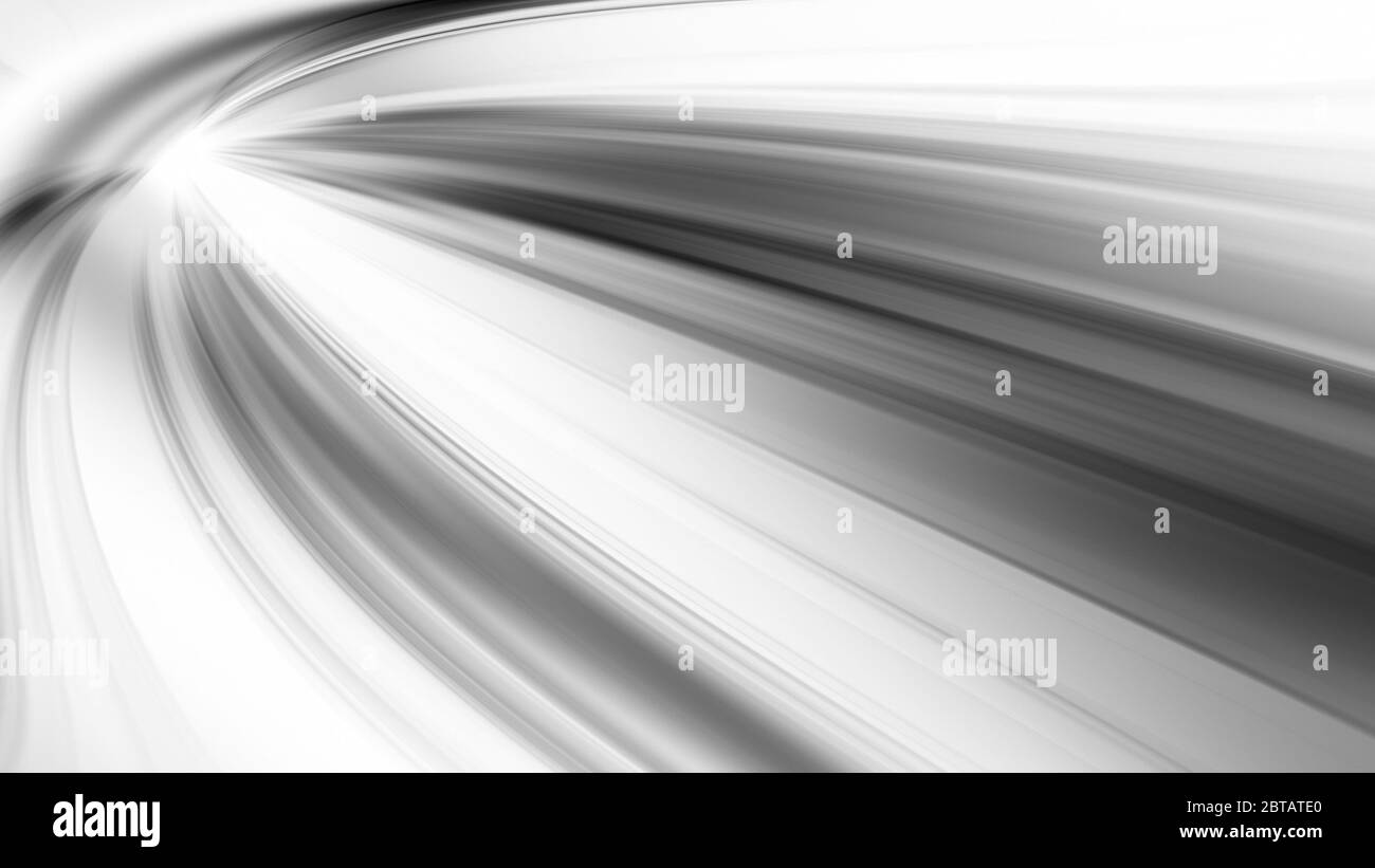 Linee di sfocatura in vetro trasparente sfondo astratto. Il rendering 3D Foto Stock