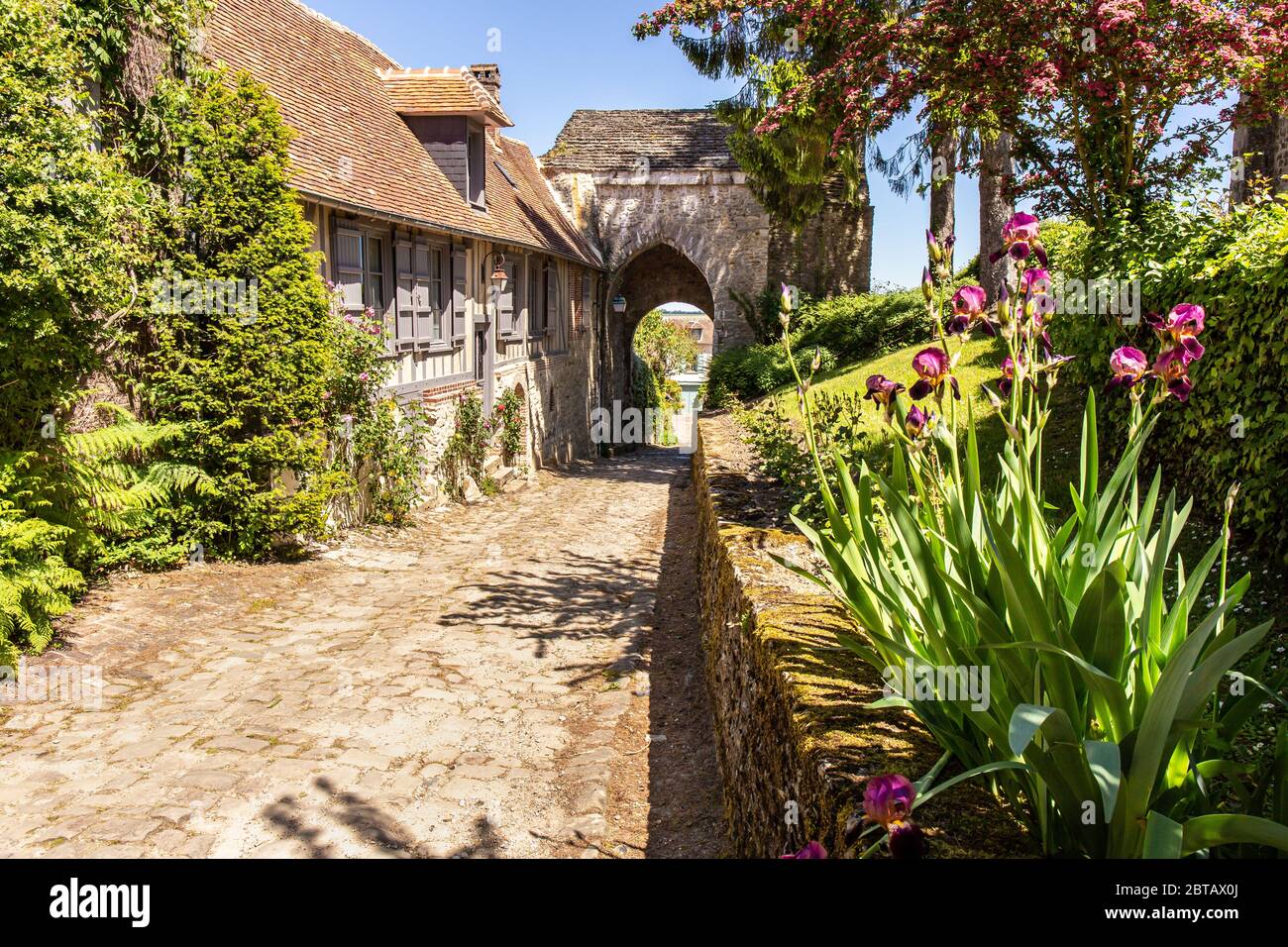 Villaggio di Gerberoy, Oise, Francia Foto Stock