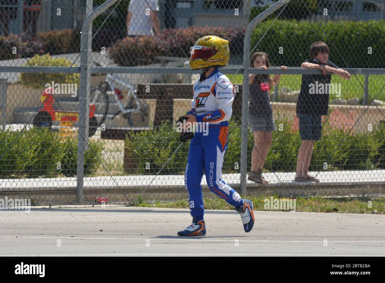 Robert Shwartzman carriera nel karting. Foto Stock