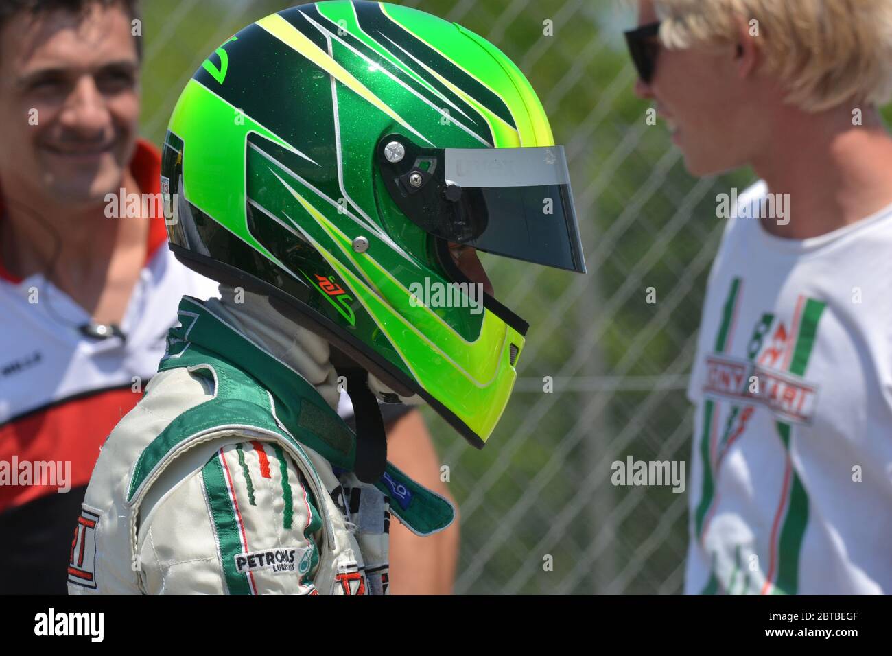 Carriera nel karting di Mick Schumacher, figlio di Michael Schumacher. Foto Stock