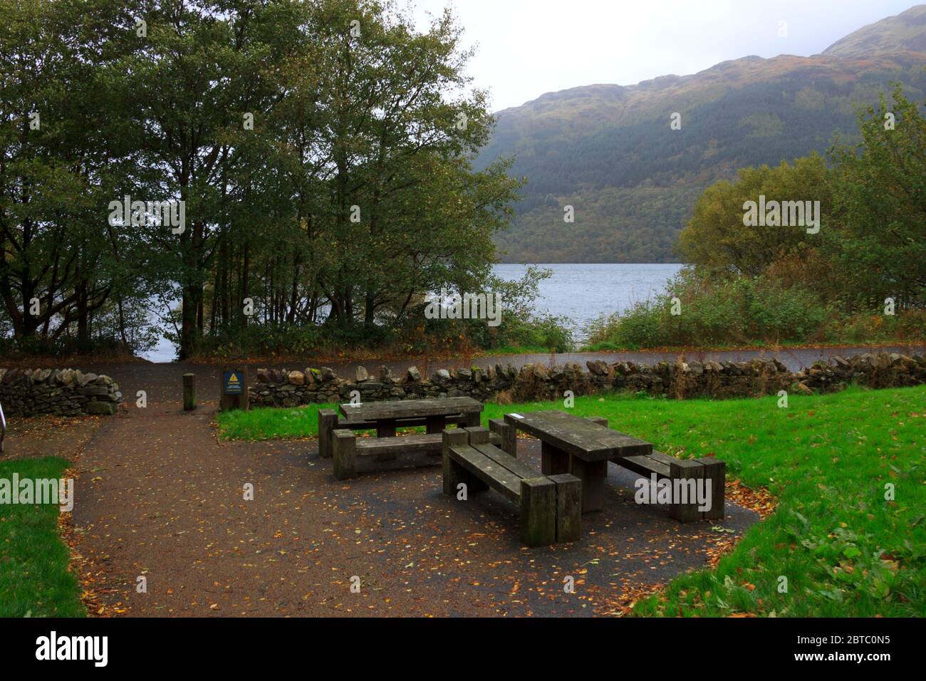 Splendido paesaggio a Loch Lomond e al Trossachs National Park in Scozia, Regno Unito Foto Stock