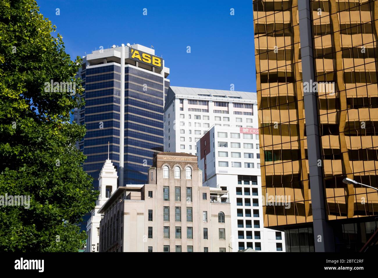 Edifici in Queen Street, Auckland, Isola del Nord, Nuova Zelanda Foto Stock