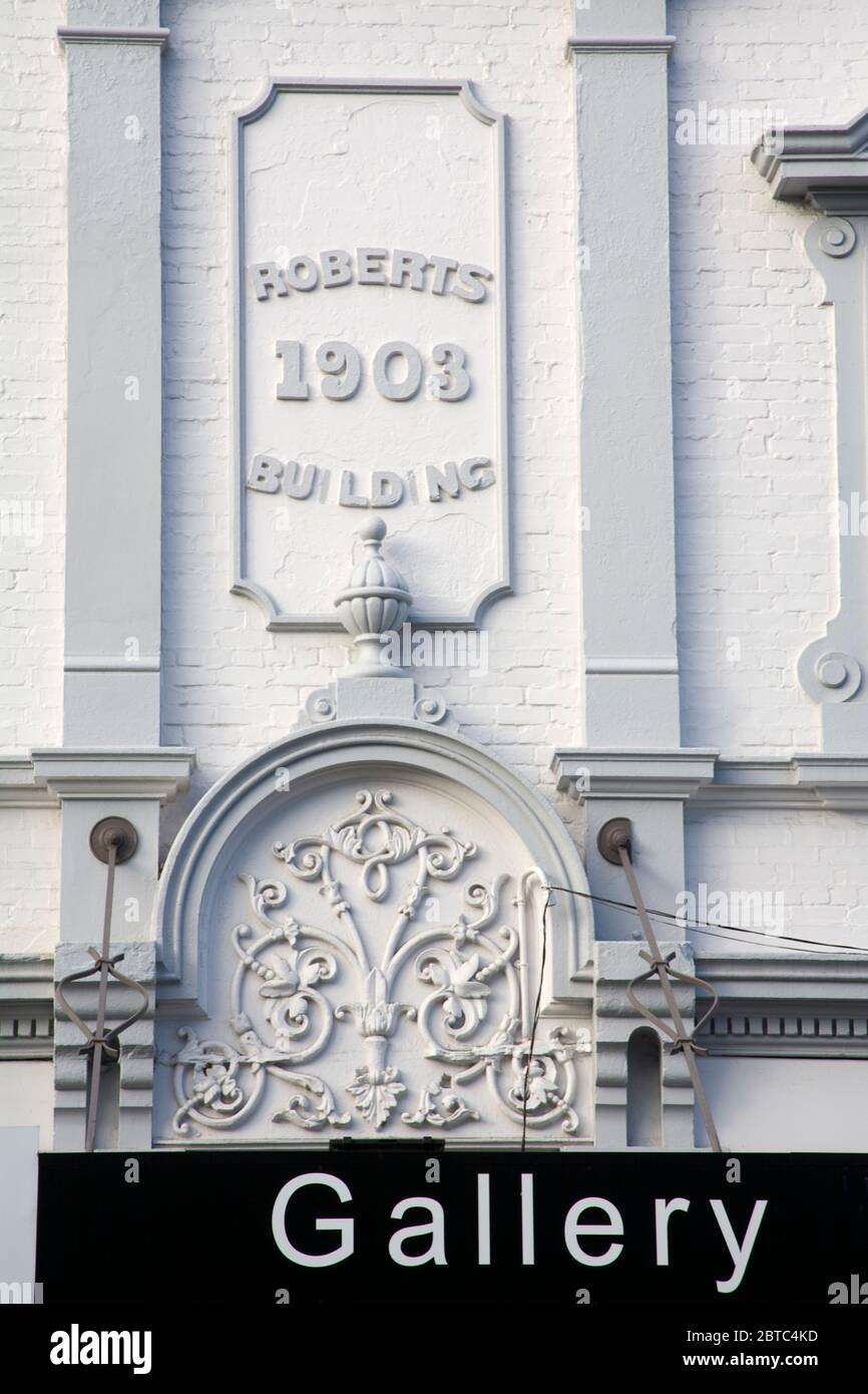 1903 Roberts edificio su Stuart Street, Dunedin, Central Business District, Otago District, South Island, Nuova Zelanda Foto Stock