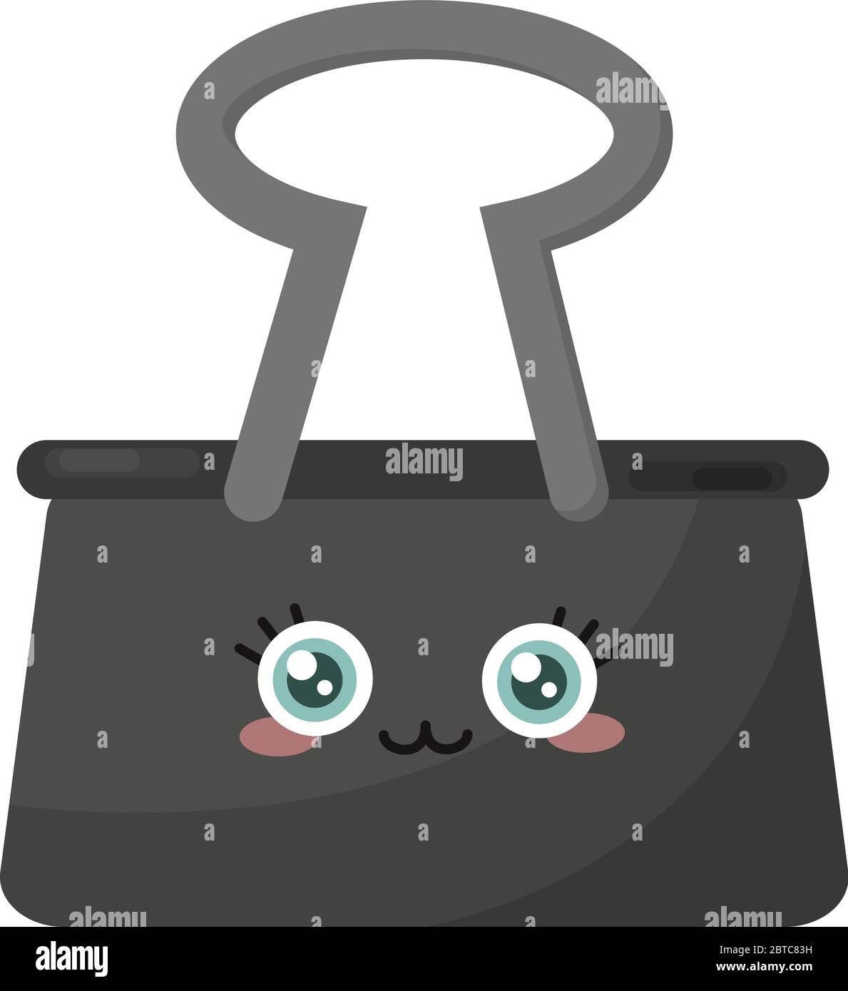 Clip Bulldog , illustrazione, vettore su sfondo bianco Illustrazione Vettoriale