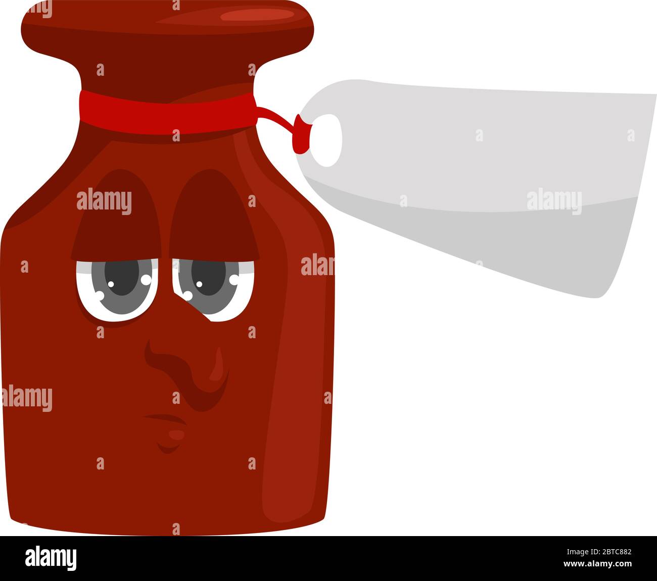 Flacone di medicina , illustrazione, vettore su sfondo bianco Illustrazione Vettoriale