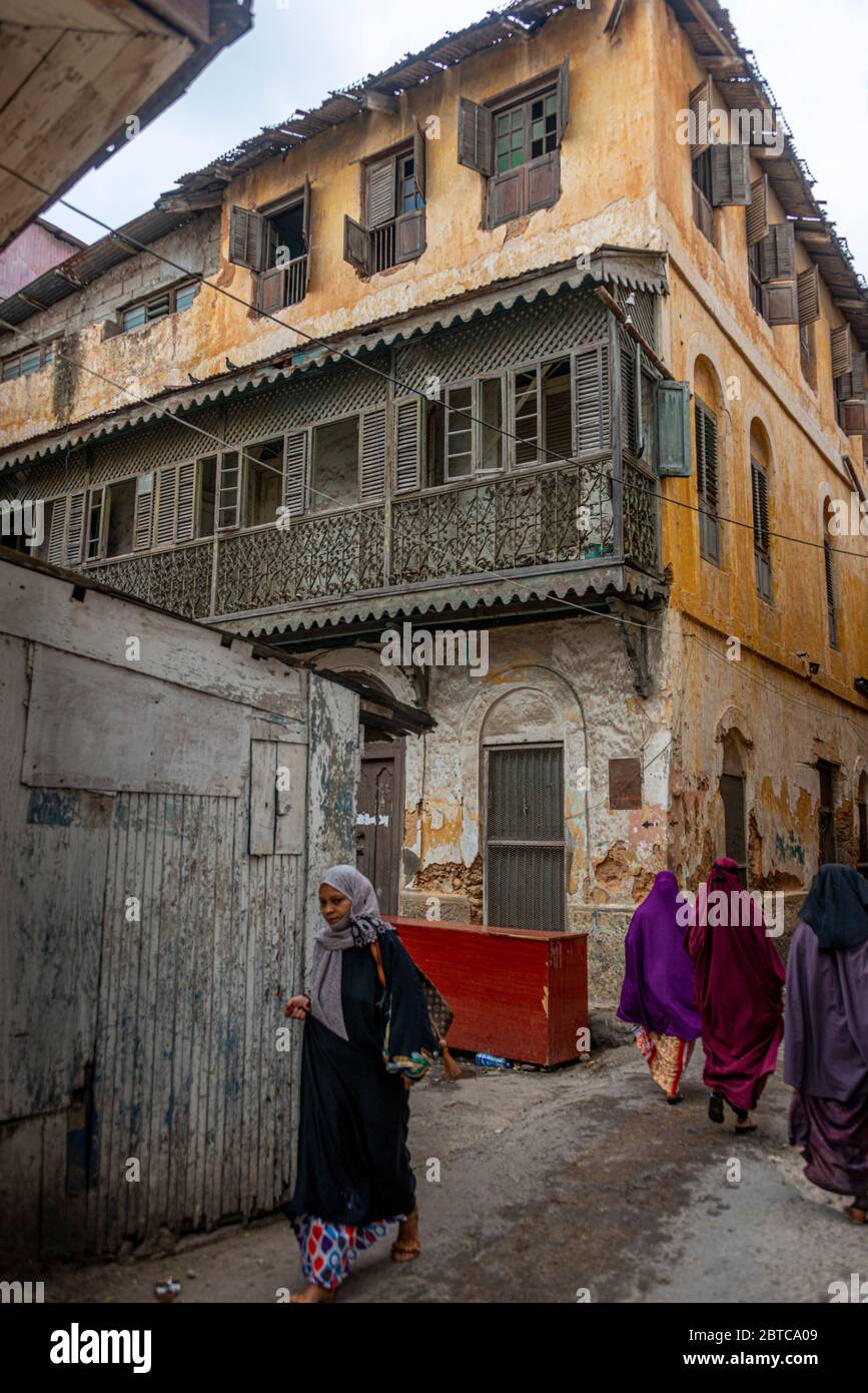 Città vecchia di Mombasa Foto Stock