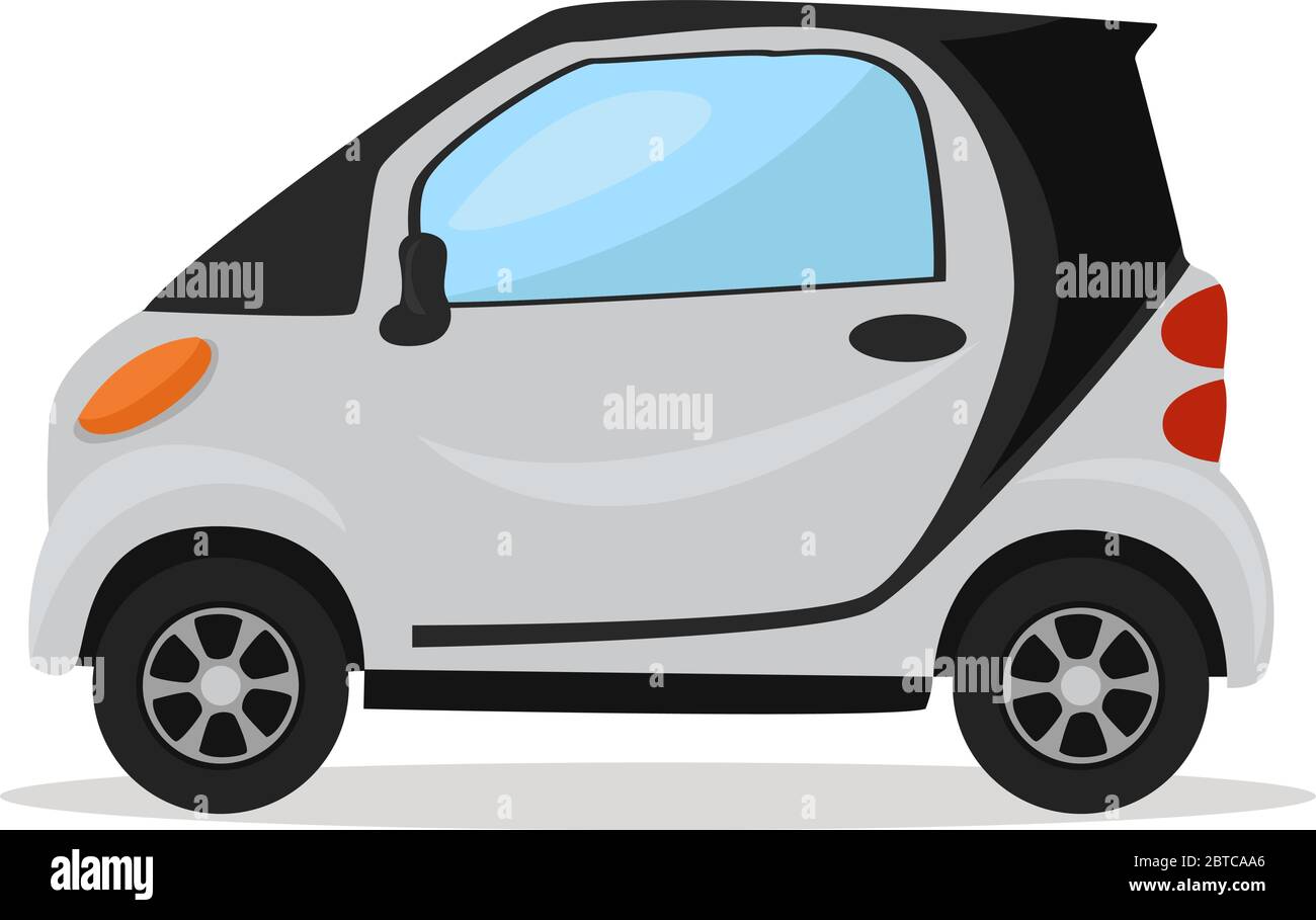 Auto elettrica , illustrazione, vettore su sfondo bianco Illustrazione Vettoriale