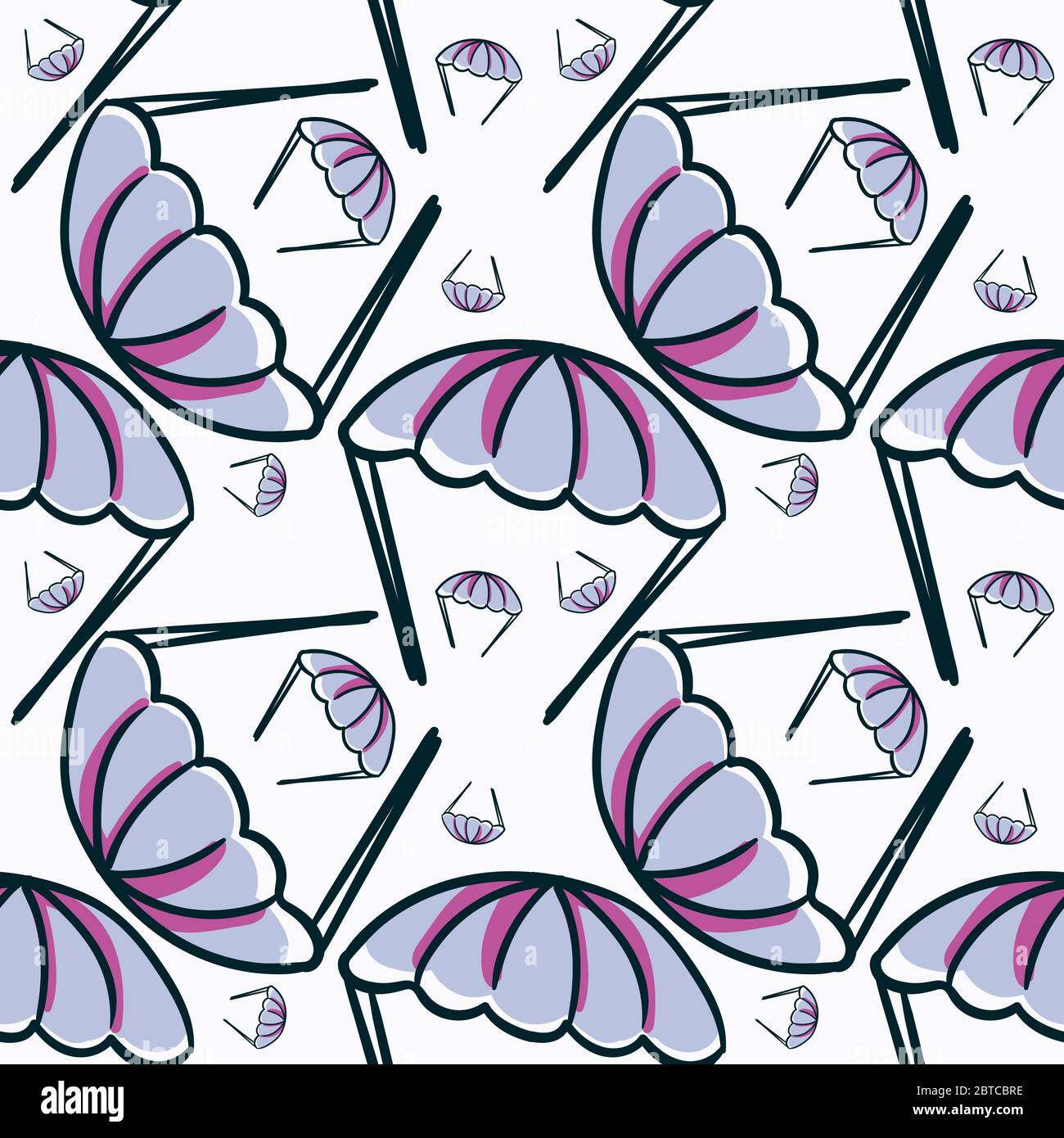 Schema paracadute , illustrazione, vettore su sfondo bianco Illustrazione Vettoriale