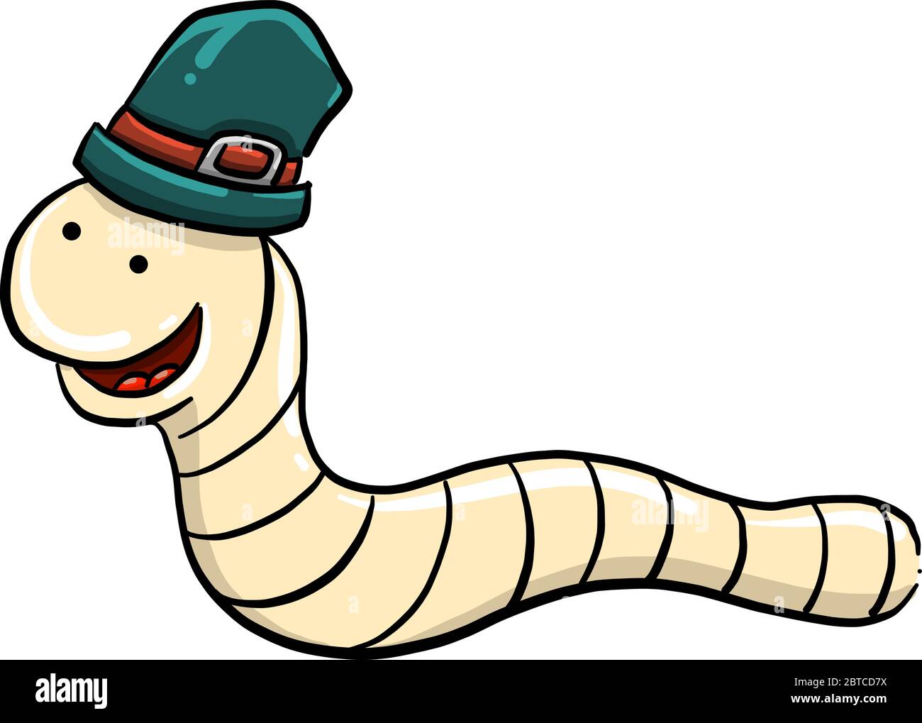 Serpente con cappello , illustrazione, vettore su sfondo bianco Immagine e  Vettoriale - Alamy