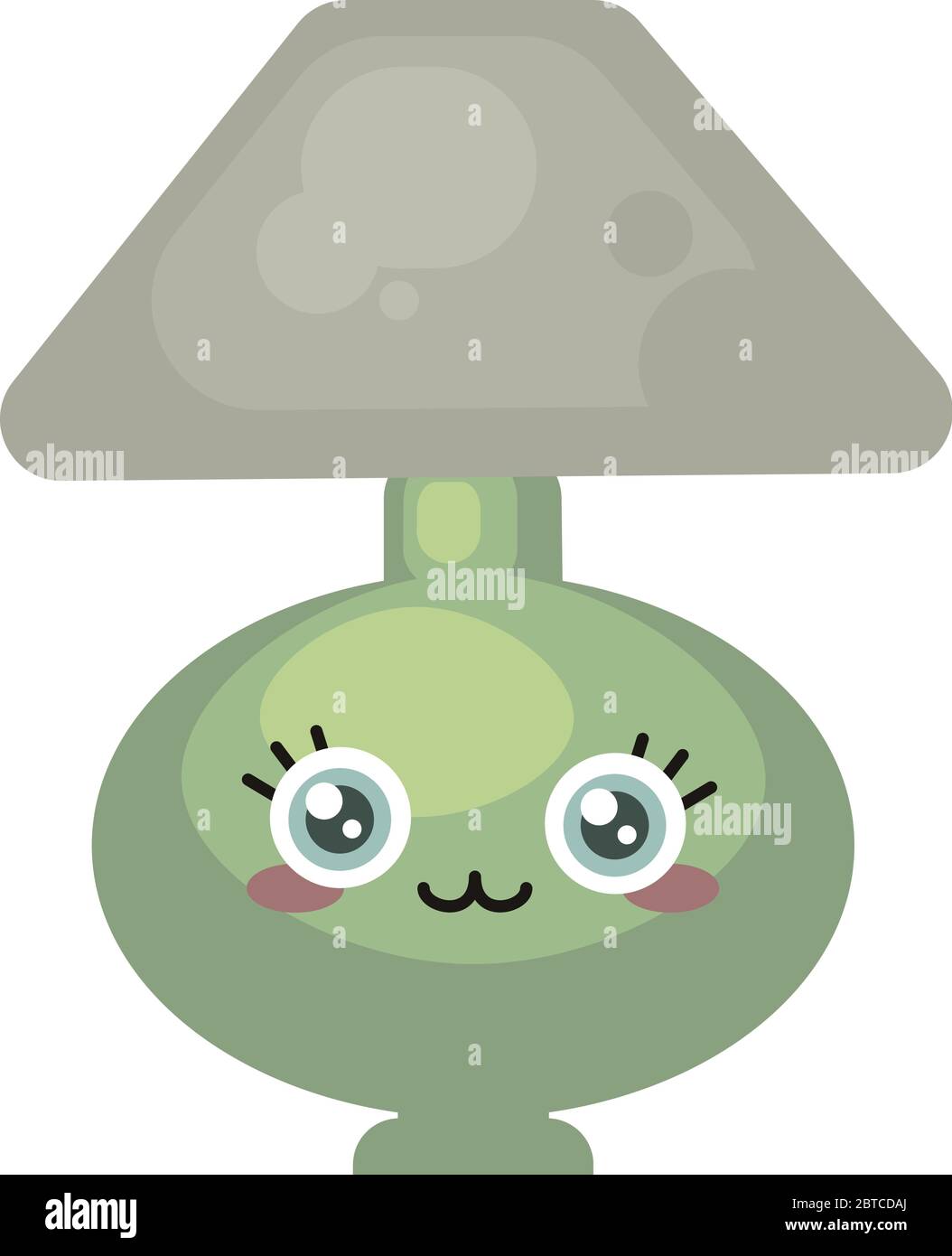 Lampada da tavolo carino , illustrazione, vettore su sfondo bianco Illustrazione Vettoriale