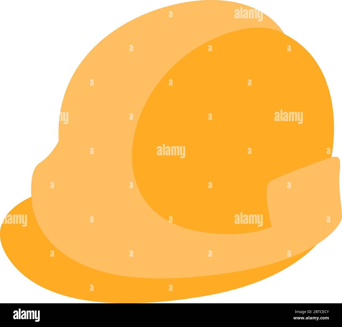 Casco da costruzione, illustrazione, vettore su sfondo bianco Illustrazione Vettoriale