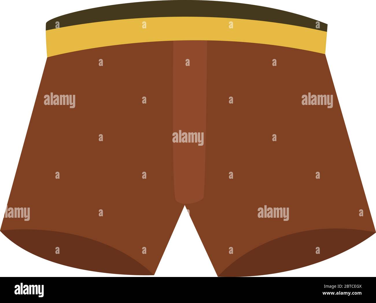 Corto marrone, illustrazione, vettore su sfondo bianco Illustrazione Vettoriale