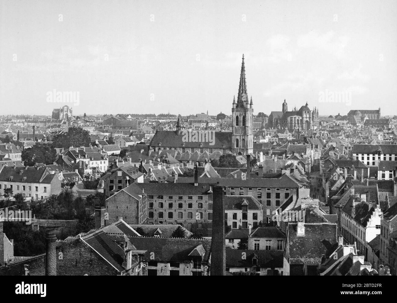 Vista generale, Lovanio, Belgio ca. 1890-1900 Foto Stock