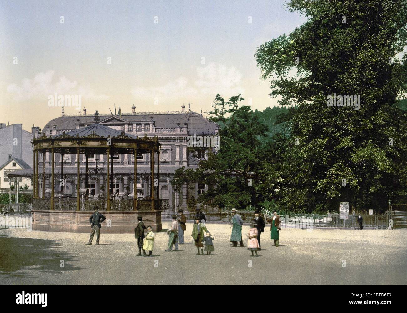 Place Royal, Spa, Belgio ca. 1890-1900 Foto Stock