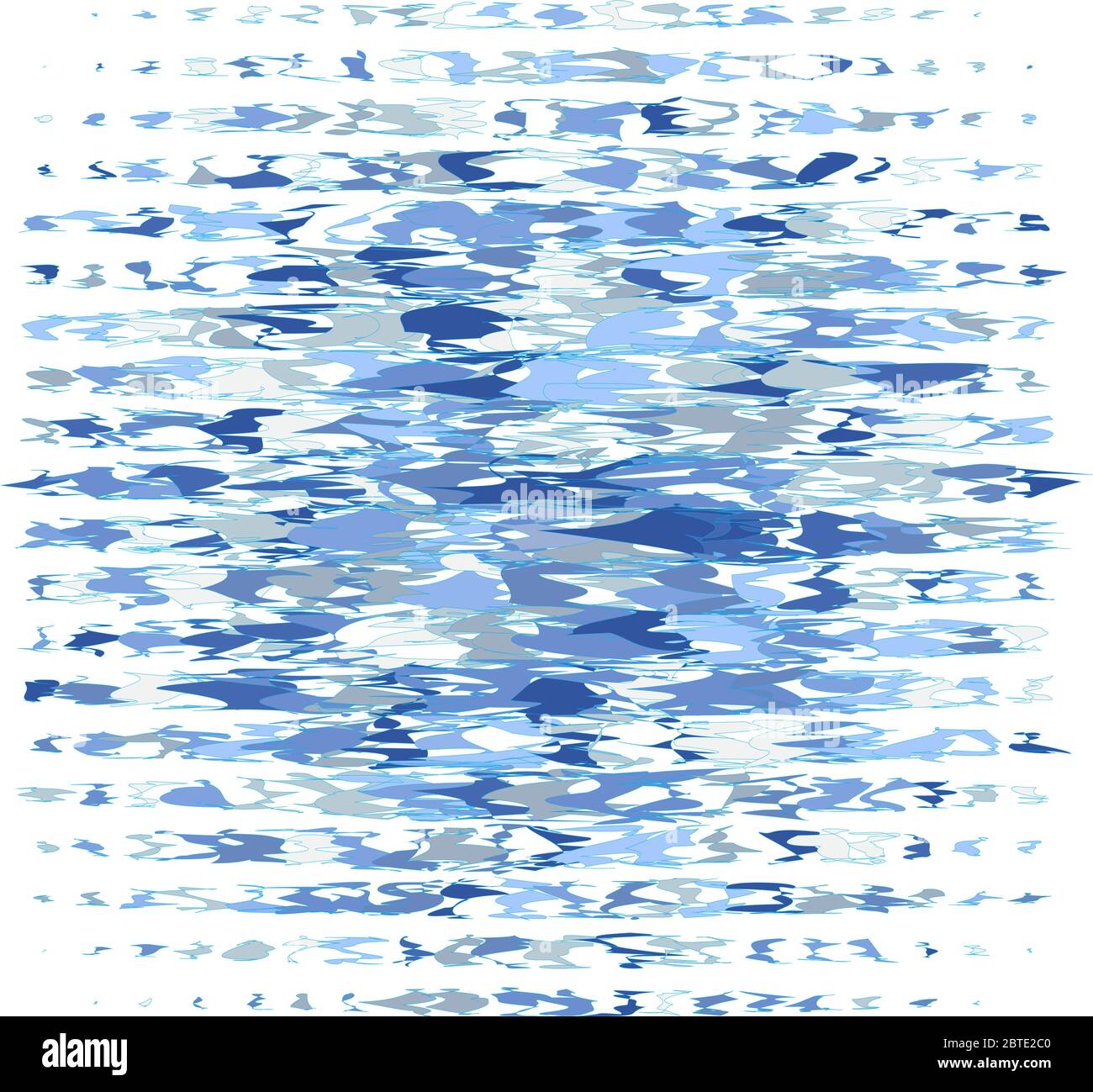 motivo a mosaico blu su sfondo bianco Illustrazione Vettoriale