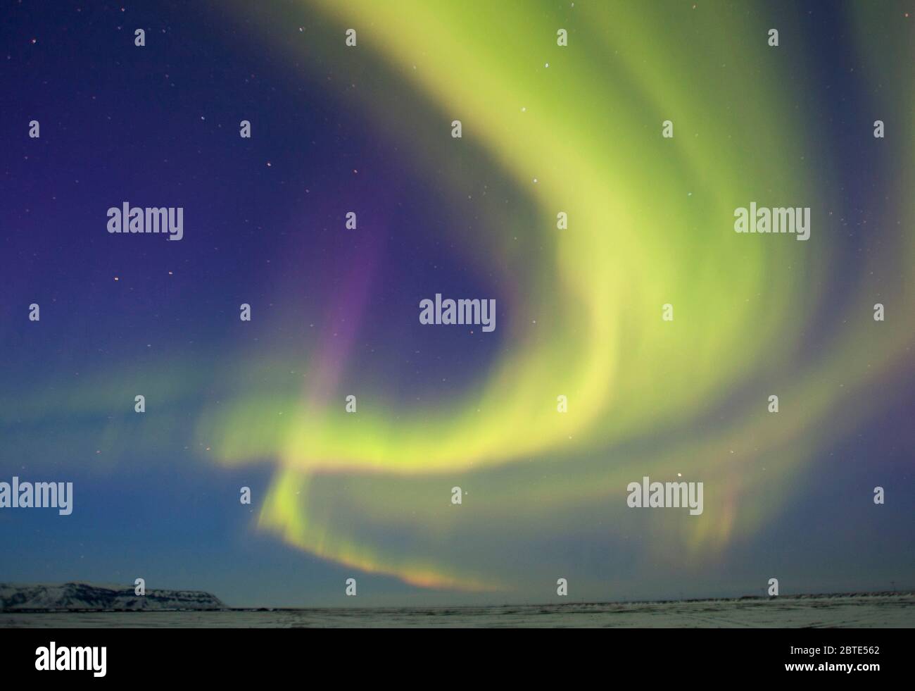 Luci del nord, Islanda Foto Stock