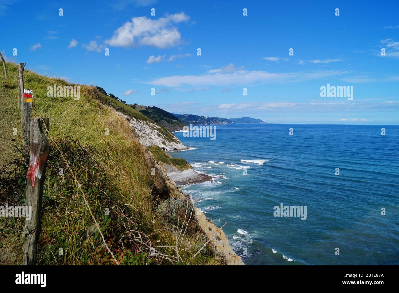 Costa settentrionale della Spagna Foto Stock