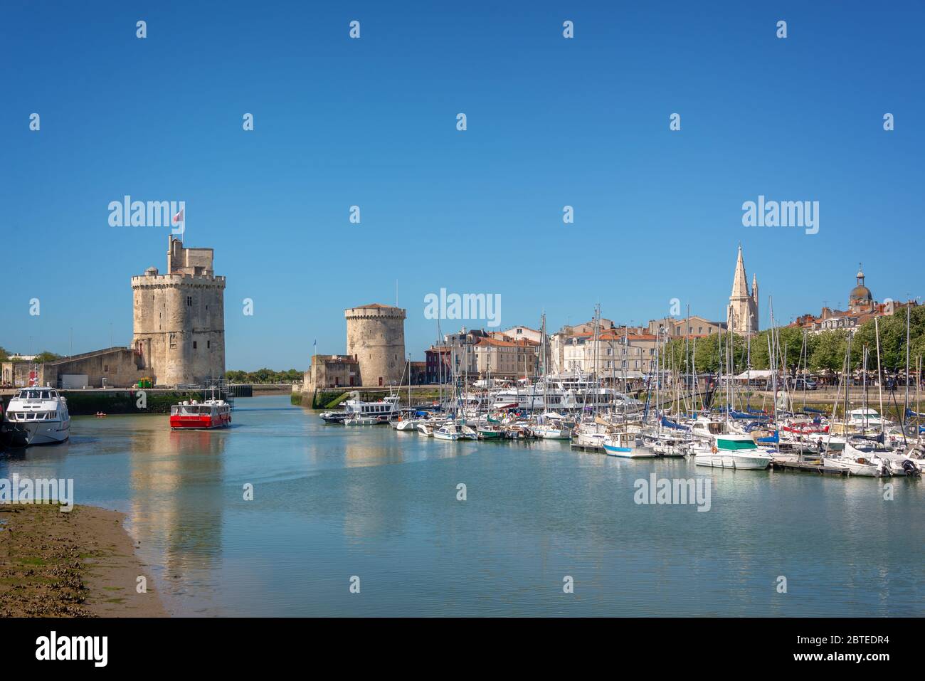 Vista del vecchio porto di La Rochelle Francia Foto Stock