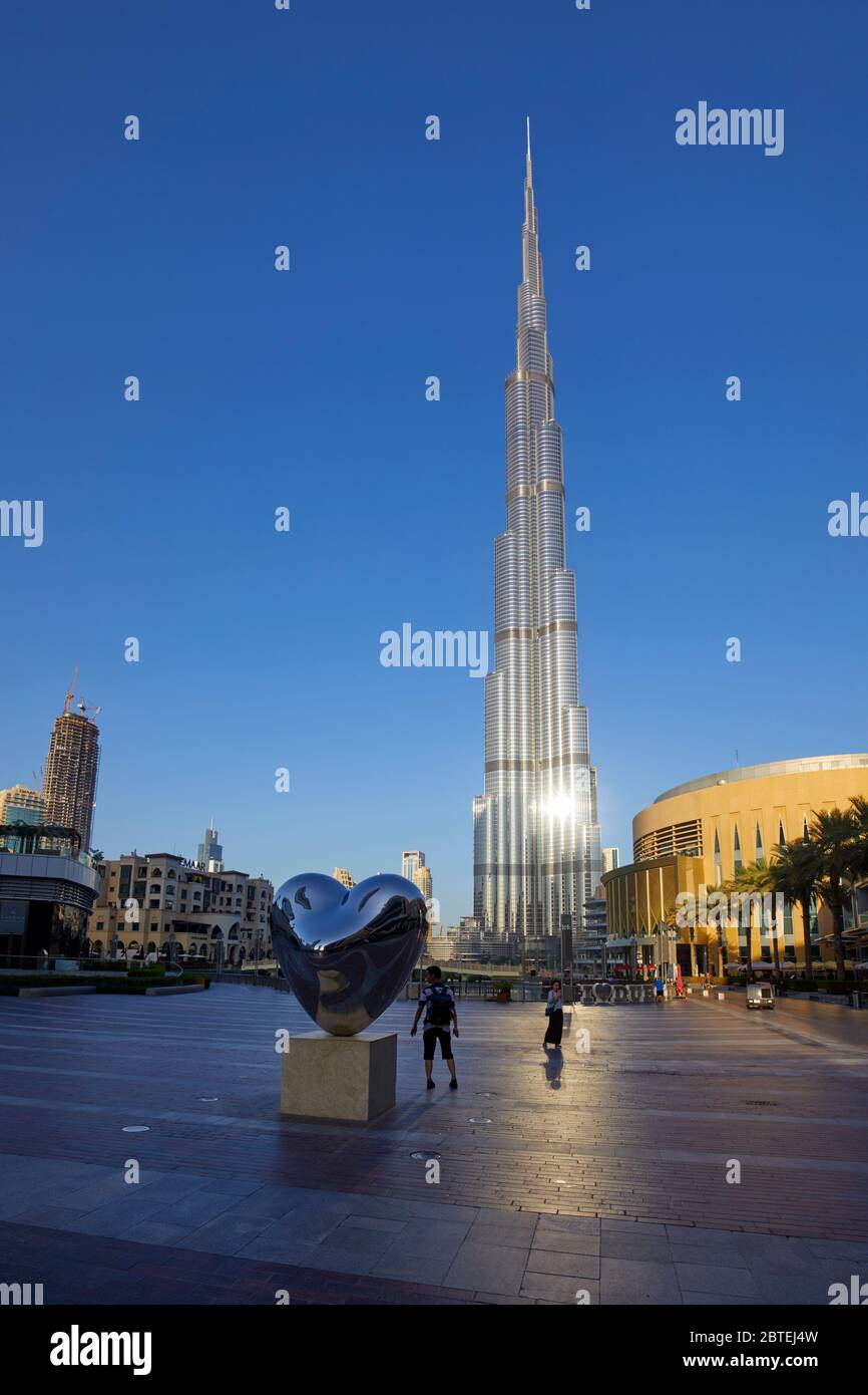 Il Burj Khalifa, Dubai, Emirati Arabi Uniti Foto Stock