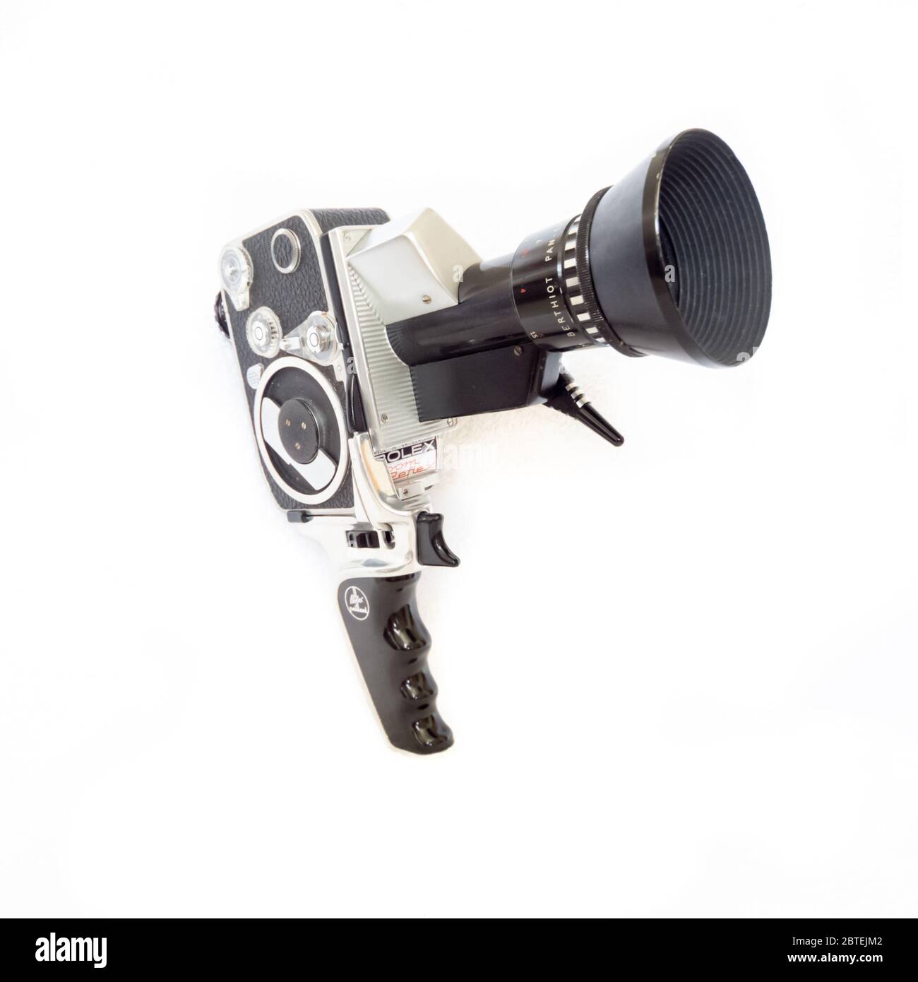 Bolex Paillard P1 Zoom Reflex 8mm telecamera cine vintage vecchia nostalgia svizzera retrò SOM Berthiot Pan Cinor 8-40mm f/1.9 Foto Stock