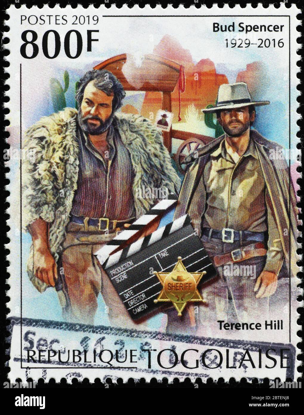 Bud Spencer e Terence Hill pn francobollo Foto stock - Alamy