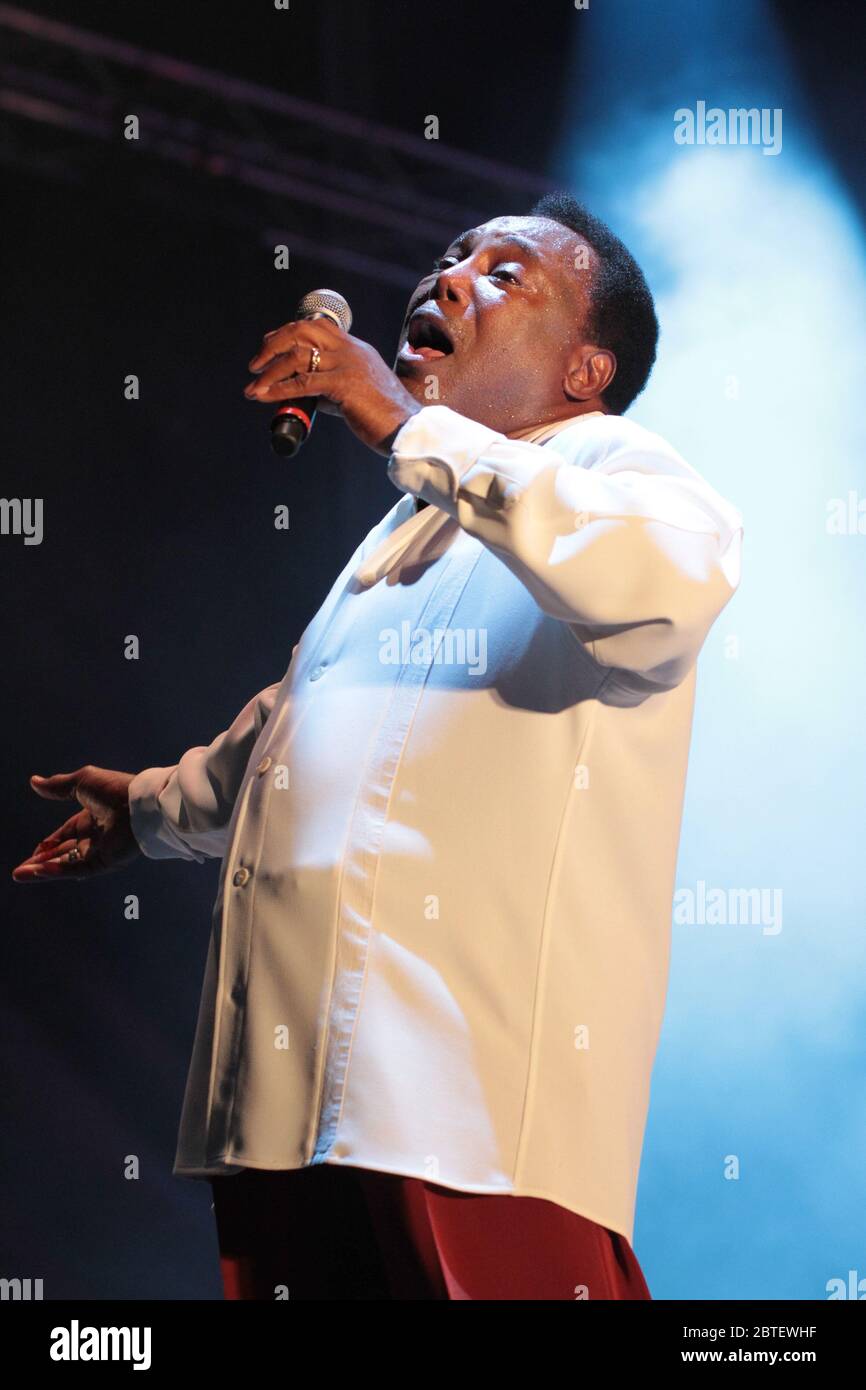 RIO DE JANEIRO, 15.09.2013: George Benson suona al Sunset Stage of Rock a Rio V a Rio de Janeiro (Néstor J. Beremblum / Alamy News) Foto Stock