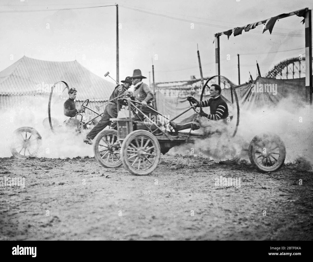 Auto Polo, Coney Island ca. 1910-1915 Foto Stock