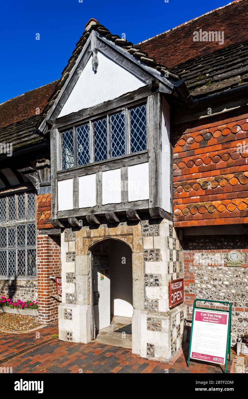 Inghilterra, East Sussex, Lewes, Anne of Cleves House e Giardini Foto Stock