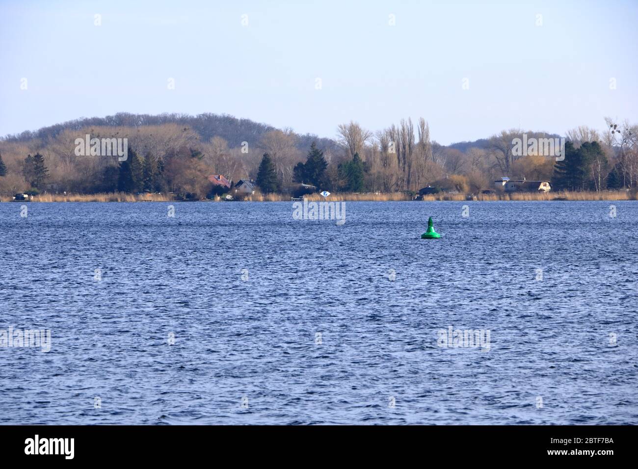 Inverno sul fiume Havel a Werder (Germania di Brandeburgo) Foto Stock