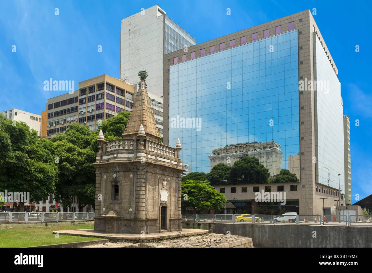 Brasilian Stock Exchange, Praça XV, Rio de Janeiro, Brasile Foto Stock