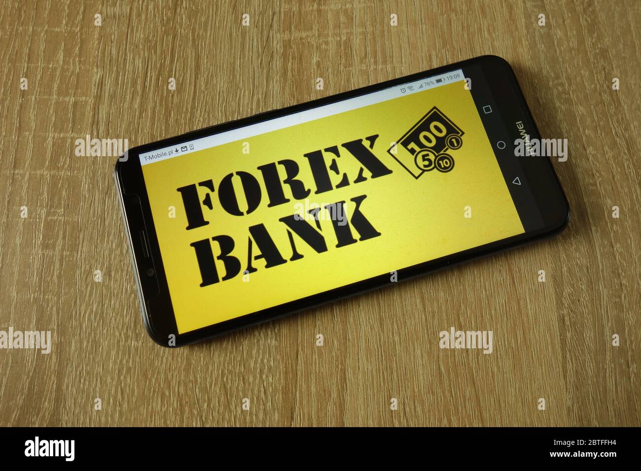 Logo Forex Bank visualizzato sullo smartphone Foto Stock