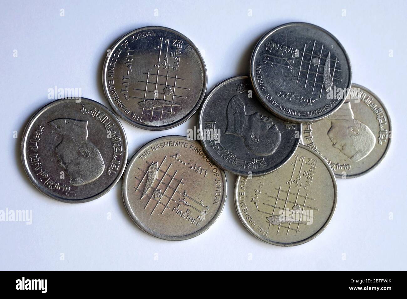 Dinaro Giordano, dinaro Giordano, JOD, Jordán dinár, Giordania, Regno hashemita di Giordania, Asia occidentale Foto Stock