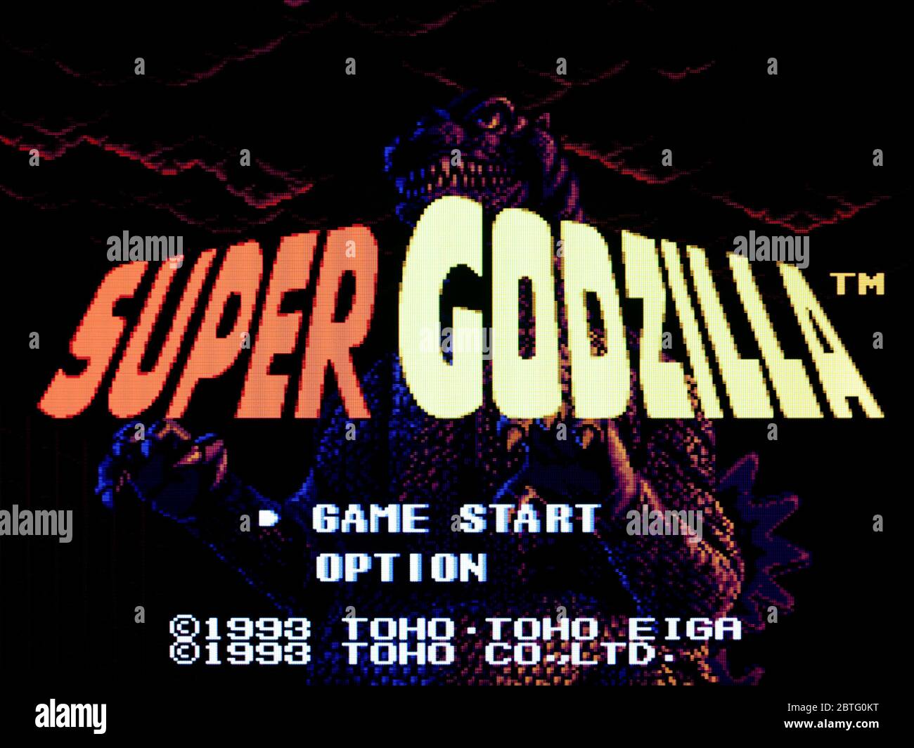Super Godzilla - SNES Super Nintendo - solo per uso editoriale Foto Stock