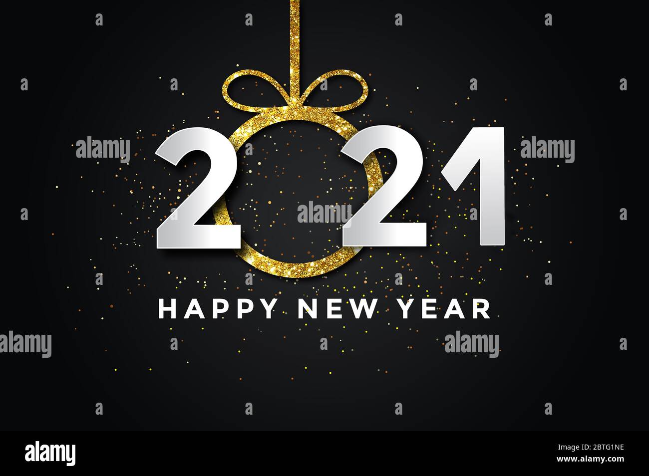 2021 Felice anno nuovo background. Festa di 2021 anni. Foto Stock