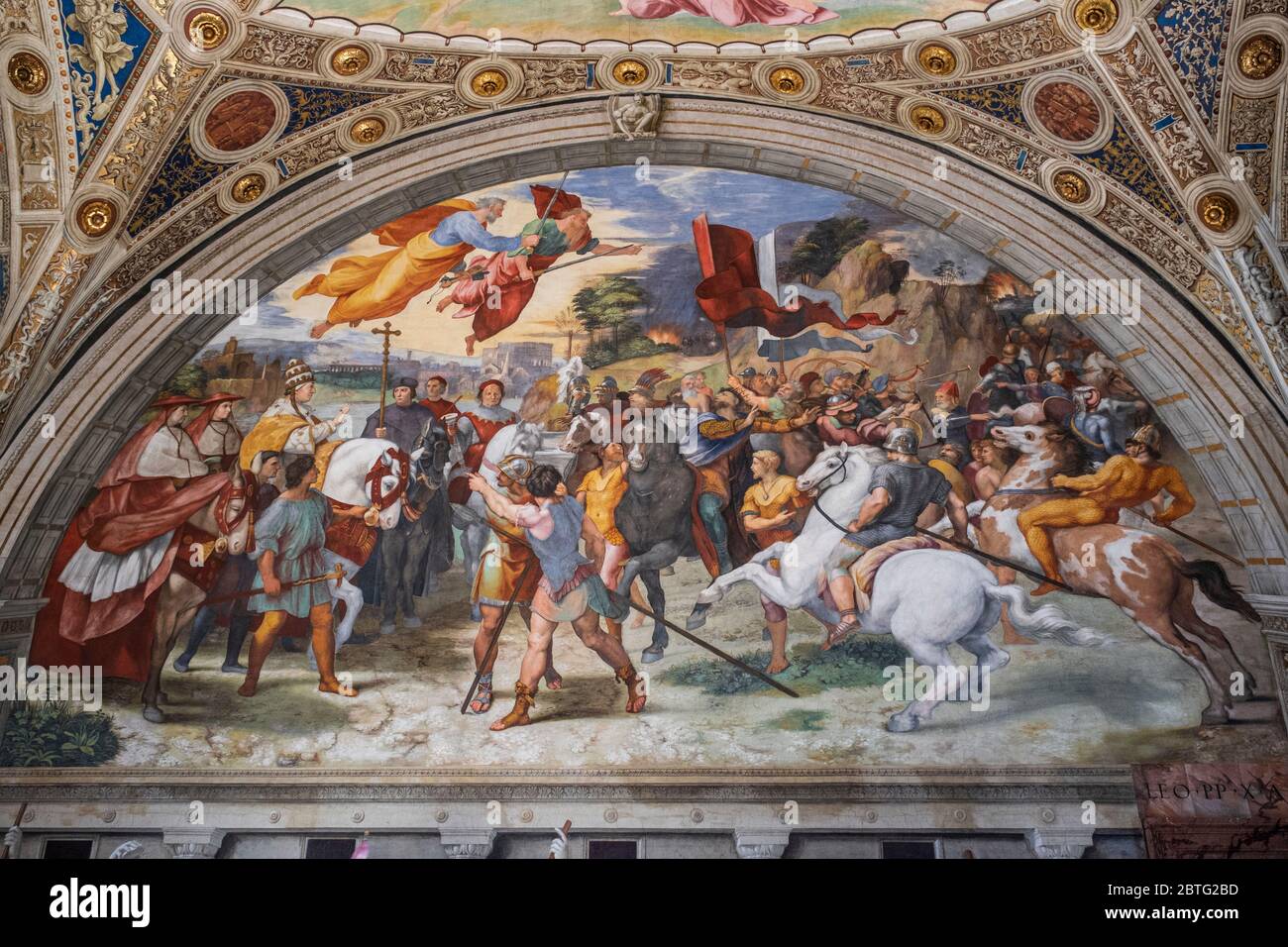 The meeting of leo the great and attila immagini e fotografie stock ad