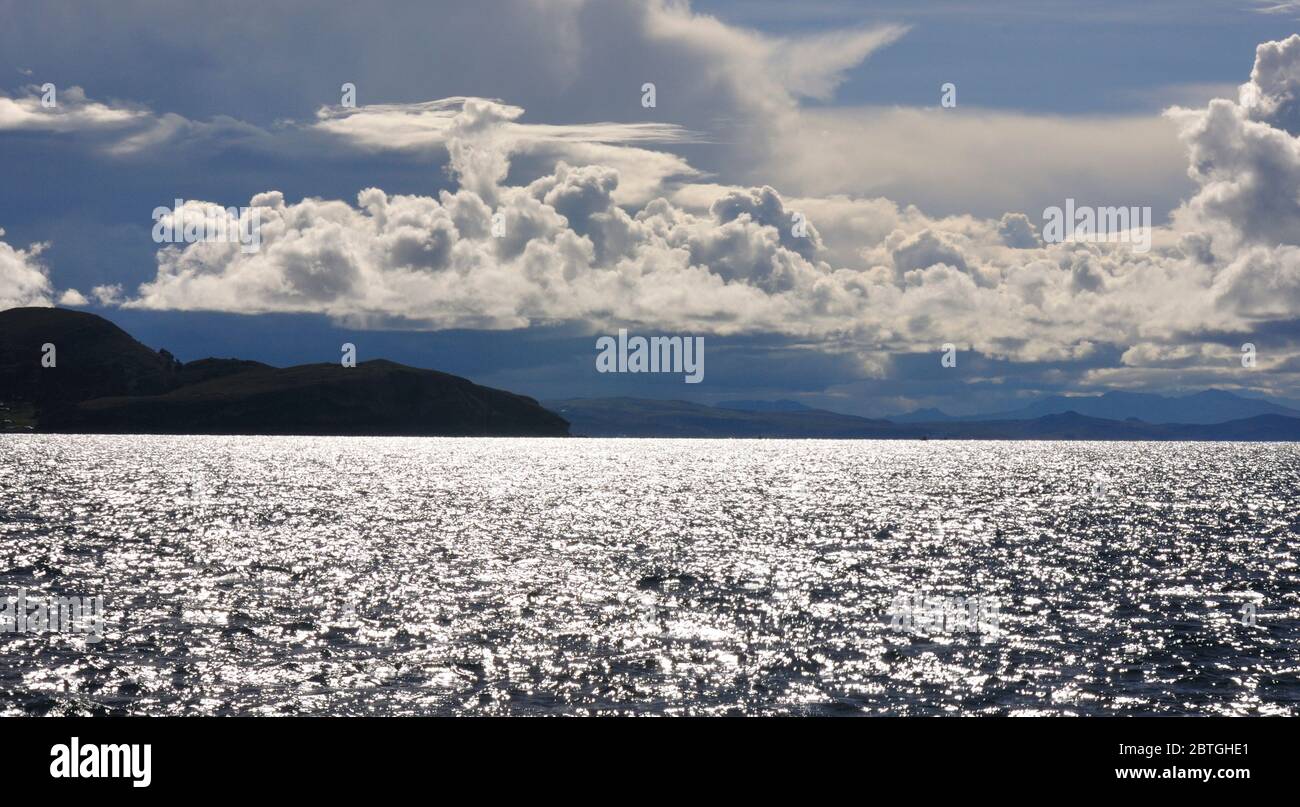 Lago Titicaca Foto Stock