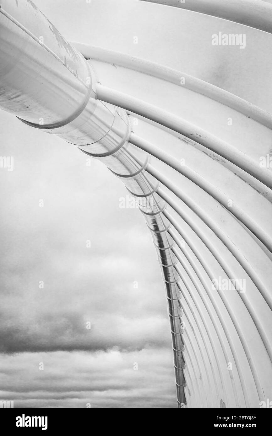 Arco del ponte te Rewa a New Plymouth, Nuova Zelanda Foto Stock