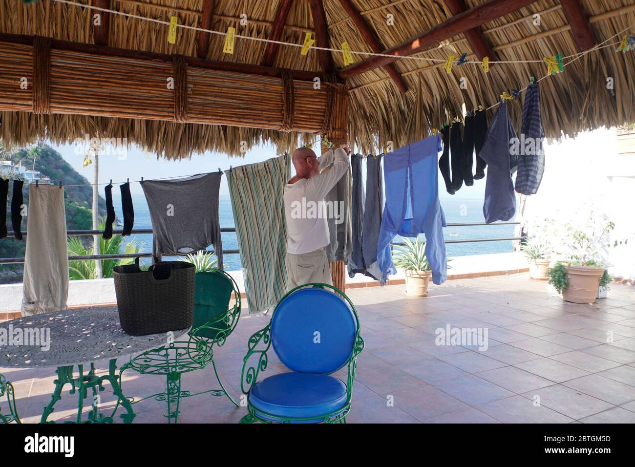 Lavanderia a sospensione, Acapulco, Messico Foto Stock
