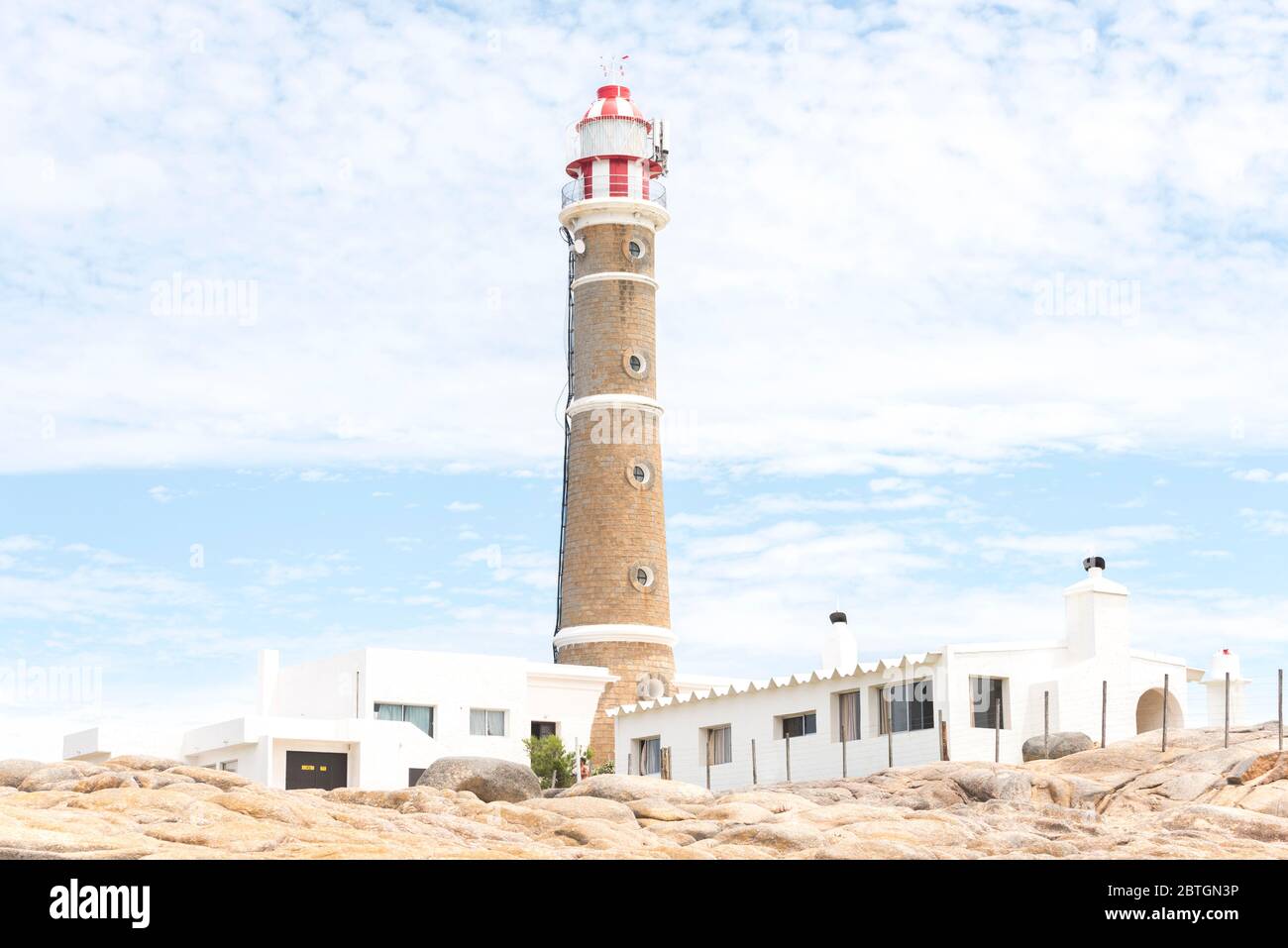 Faro di Cabo Polonio, Rocha, Uruguay; una bella destinazione turistica Foto Stock