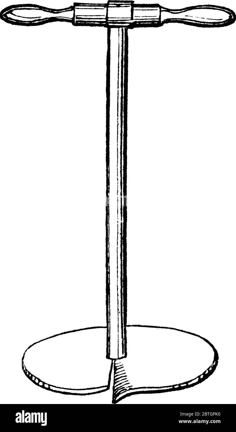 L'immagine a sinistra rappresenta, 'coclea post-foro' e a destra rappresenta, 'coclea di perforazione terra'. Una coclea è un dispositivo di perforazione con elica rotante Illustrazione Vettoriale